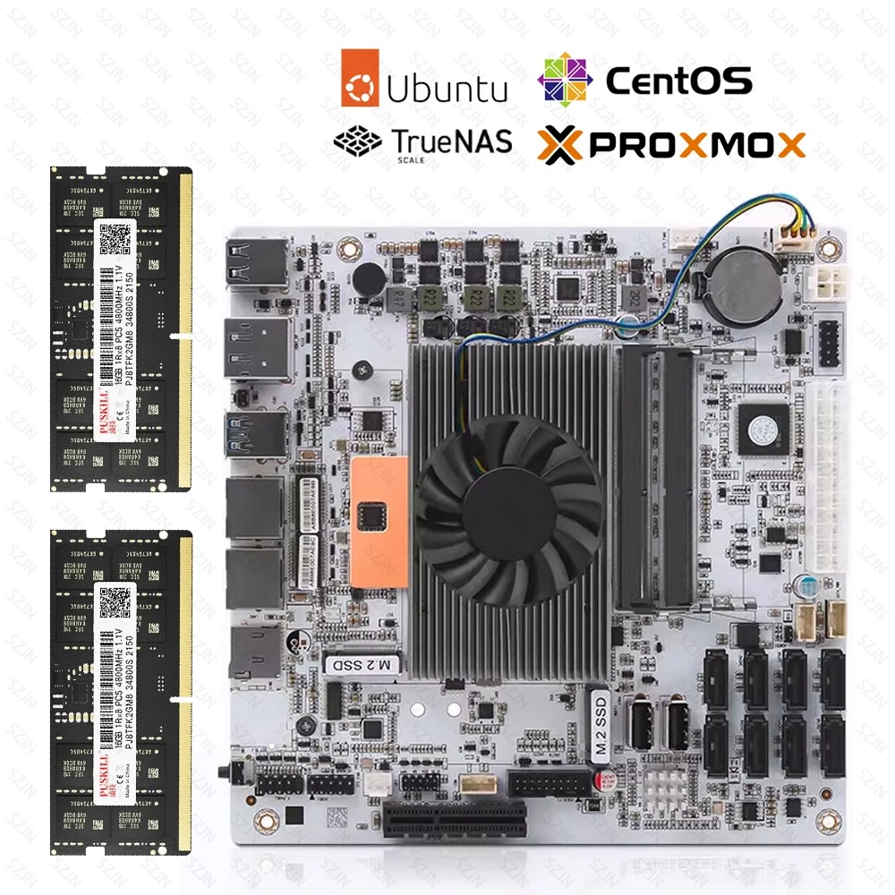 Mini Itx Dual 2.5G Nas Motherboard - I5-8265U ES 8 SATA NAS 메인보드