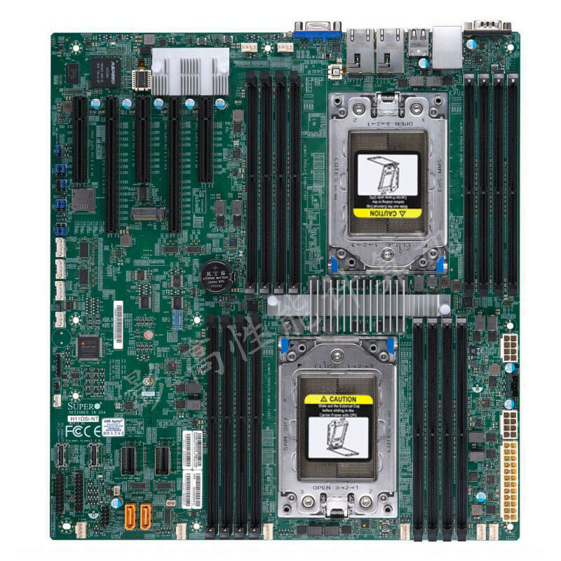Dual Socket Sp3 Epyc Motherboard - Supermic H11DSi-NT 마더보드 소켓 SP3 240W