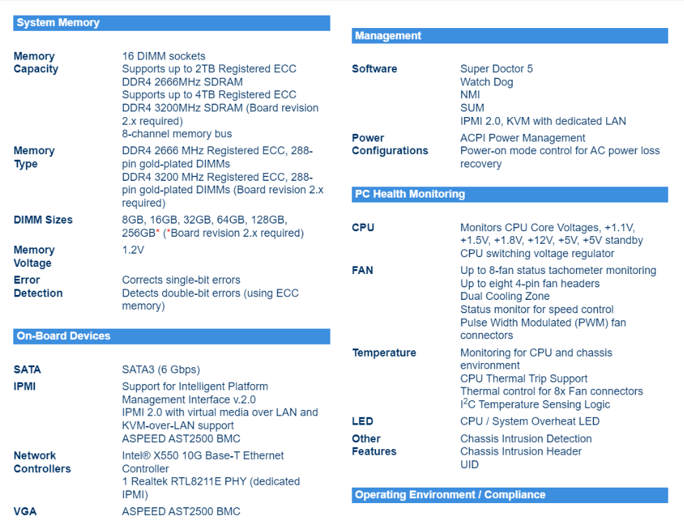Supermic H11DSi-NT 마더보드 소켓 SP3 - Dual Socket Sp3 Epyc Motherboard 리뷰 및 가격