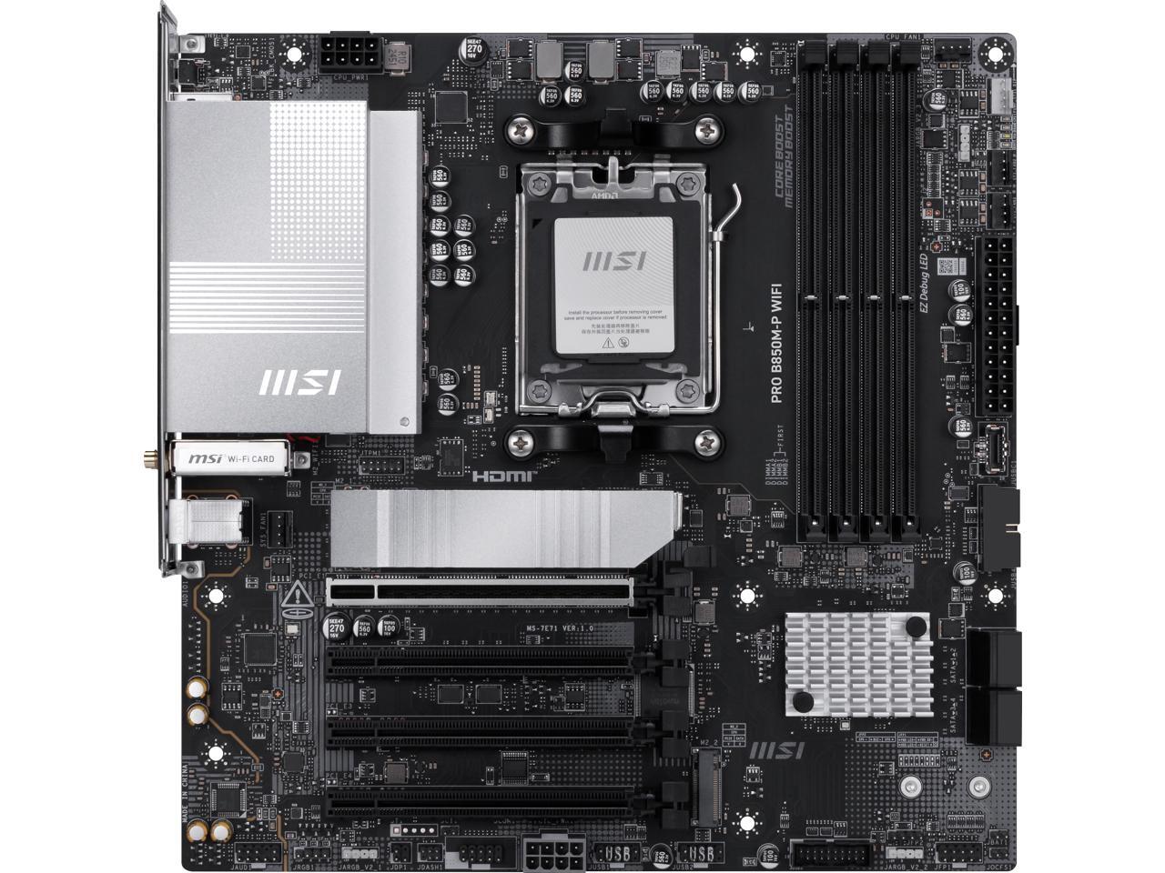 MSI PRO B850M-P WIFI AM5 AMD B - Am5 Micro Atx Pcie 5.0 Motherboard 리뷰 및 가격