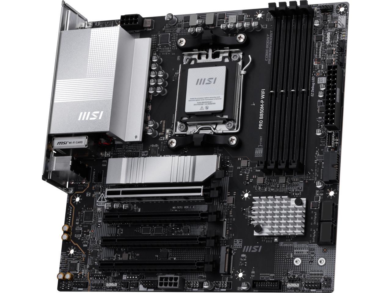 MSI PRO B850M-P WIFI AM5 AMD B - Am5 Micro Atx Pcie 5.0 Motherboard 리뷰 및 가격