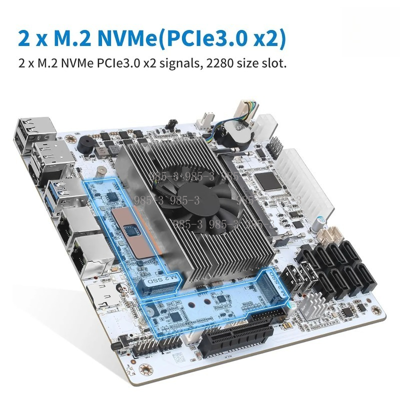 화이트 미니-ITX M11 NAS 마더보드, 온보드 i - Mini Itx Dual 2.5G Nas Motherboard 리뷰 및 가격
