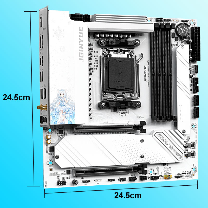 JGINYUE B850M 스노우 드림 와이파이 게이밍  - Am5 Micro Atx Pcie 5.0 Motherboard 리뷰 및 가격